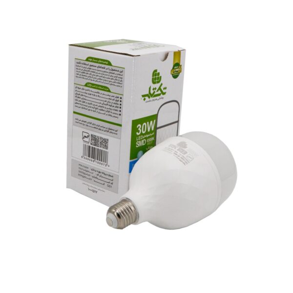 لامپ ال ای دی 30 وات تک تاب مدل استوانه ای
